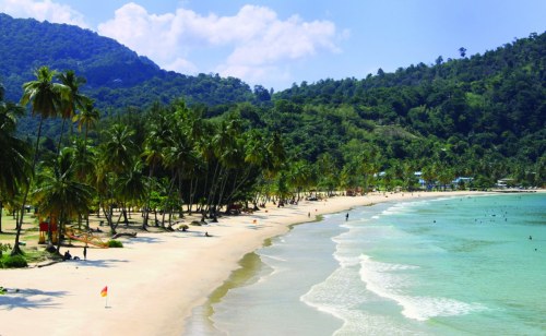 A beach in Trinidad and Tobago